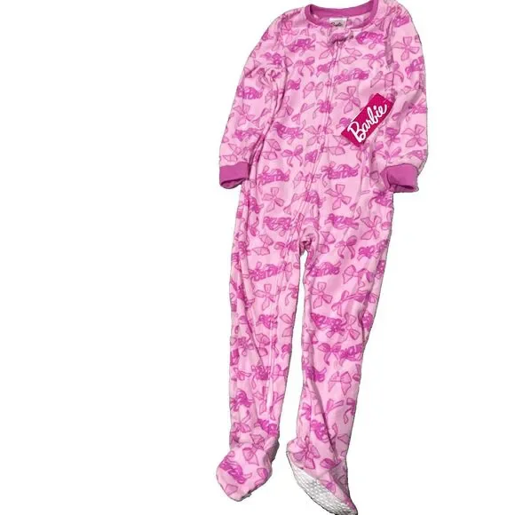 Barbie Pink 1 Piece blanket Sleeper size 5T