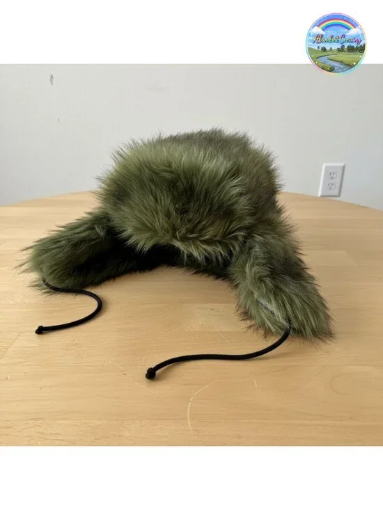 Faux Fur Trapper Hat with Earmuffs Warm Winter Ushanka for Men Women
