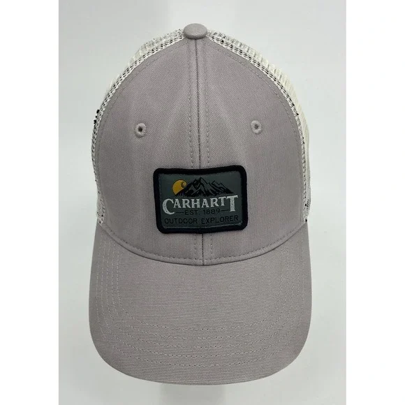 Carhartt‎ 100141 Odessa Cap Purple Canvas Patch Snap Back Mesh Adjustable Womens