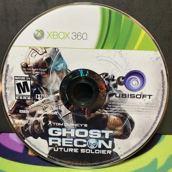 Tom Clancy's GHOST RECON FUTURE SOLDIER XBOX 360 Game Disc Only No Box No Manual