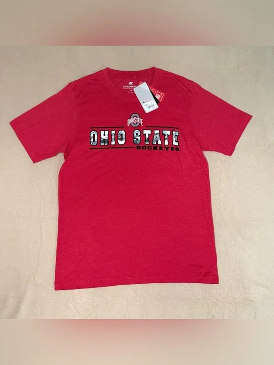 Ohio State Buckeyes Colosseum Men’s T-Shirt Red Graphic Logo Size M NWT