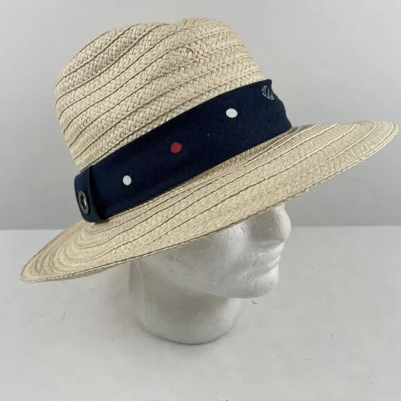 Columbia Paper Fedora Hat Women’s OS Decorative Band Wide Brim Sun Hat Hike