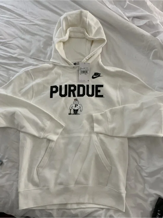 Nike Purdue Boilermakers Club Fleece Hoodie Brand New NWT Medium #Back2School