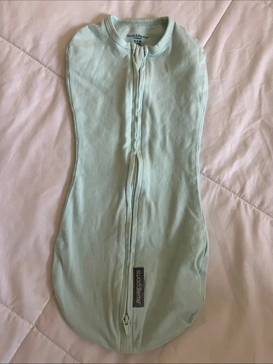 SwaddleMe Mint Green Zip-Up Infant Swaddle