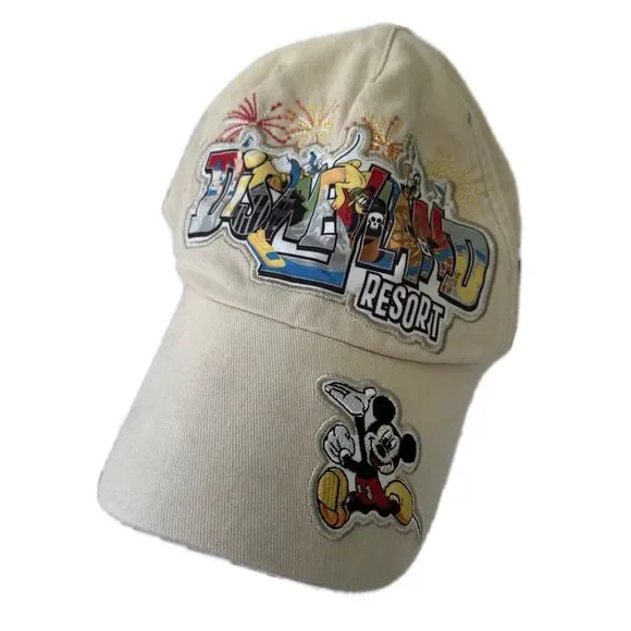 Disney Parks Disneyland Resort Mickey Mouse Embroidered Adult Baseball Cap