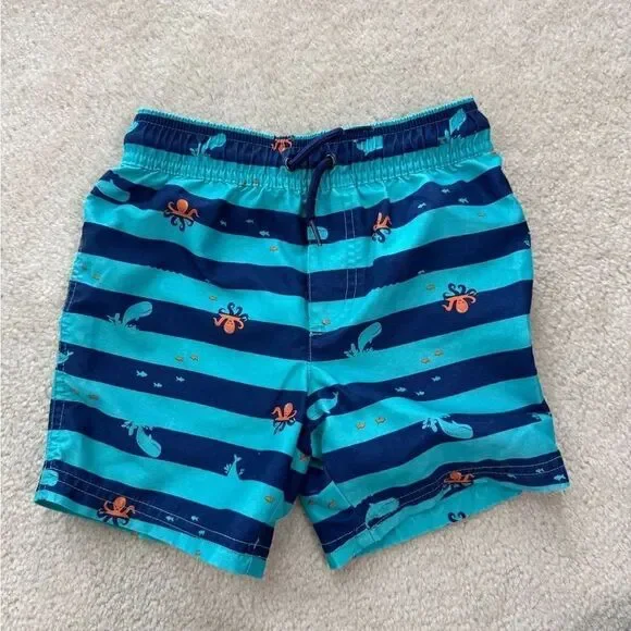 Toddler Boys Carters Swim Shorts 3T