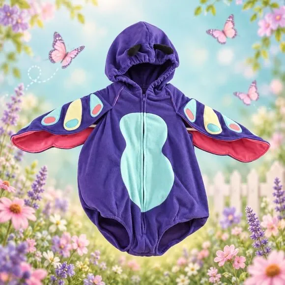 Carter's Baby Butterfly Halloween Costume 12M 12 Months Girl Insect Romper Bug