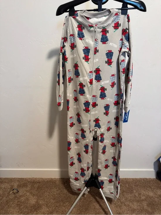 Carter's Light Gray Sleep Sack with Red & Blue Character Prints