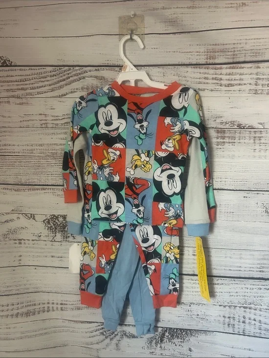 NWT set of 2 Disney Mickey Mouse Pajama Sets size 2t