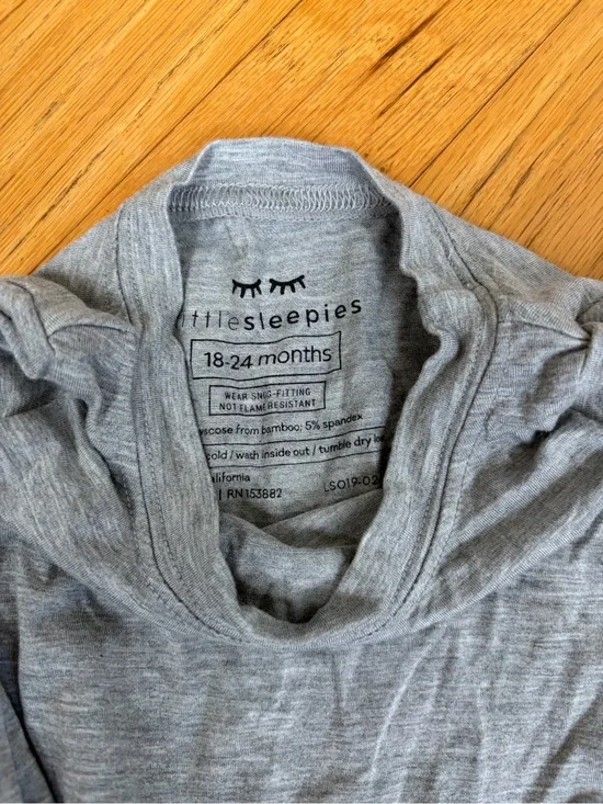 Little Sleepies Gray pajama set 18-24mo