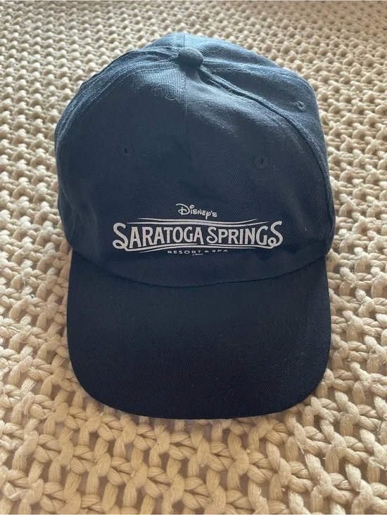Disney Saratoga Springs DVC Cap with White Logo- Navy