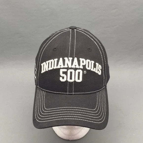 2012 Indianapolis 500 Indy 500 Hat‎ Black White Contrast Stitch Racing Cap