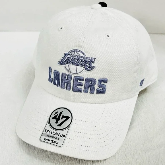 Los Angeles Lakers '47 Brand Luminance Women's Clean Up Hat Cap Adjustable White