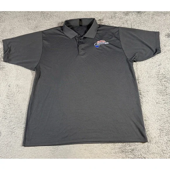 Unbranded Mens Roto-Rooter Polo Shirt XL Gray Short Sleeve Embroidered Polyester