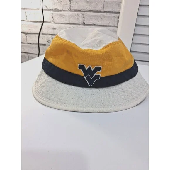 West Virginia Mountaineers Univ. Vtg NCAA College Sports Bucket Hat Outdoor Cap