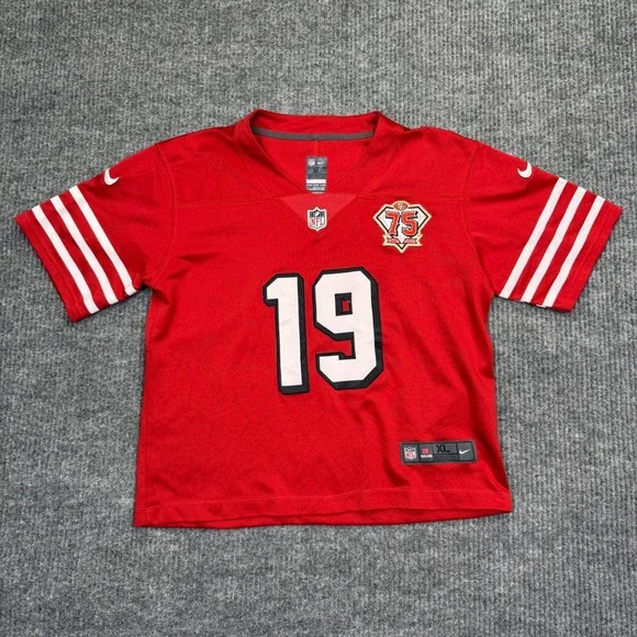 Nike Kids San Francisco 49ers Deebo Samuel 19 Red 75th Anniversary Jersey XL