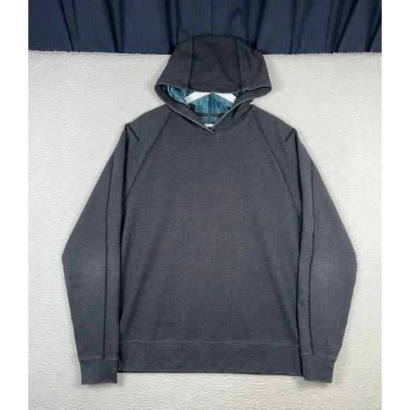 Lululemon Pave Pullover Hoodie Dark Gray - Blue Inside- Men's Large