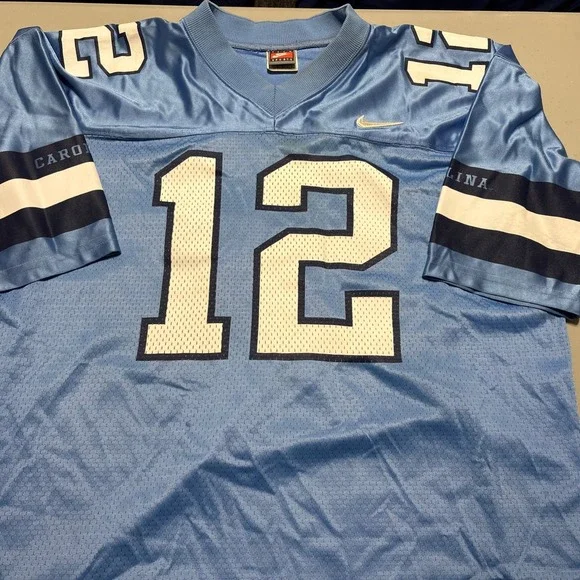 VTG 90s Nike UNC North Carolina Tar Heels Men's M/L Football Jersey #12