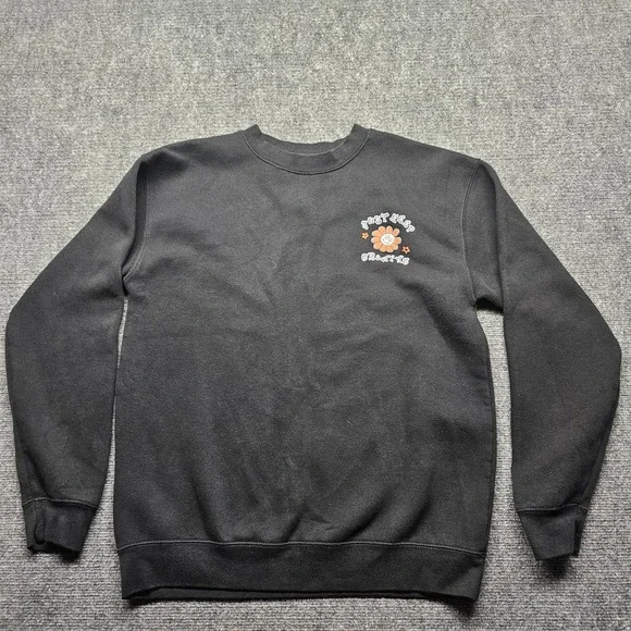 Eighty Eight Brand Just Keep Growing Graphic Sweatshirt Black Large RN89970