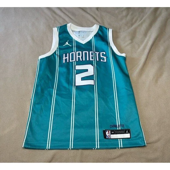 Nike Dri-Fit LaMelo Ball #2 Charlotte Hornets Youth Jersey Size: M 10-12 NBA