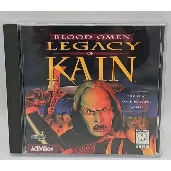 Blood Omen: Legacy of Kain (PC, 1997) - Disc, Case, Insert