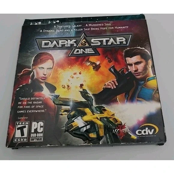 DarkStar One PC Game 2007 Jewel Case Space Simulation CDV Ascaron Teen Rated