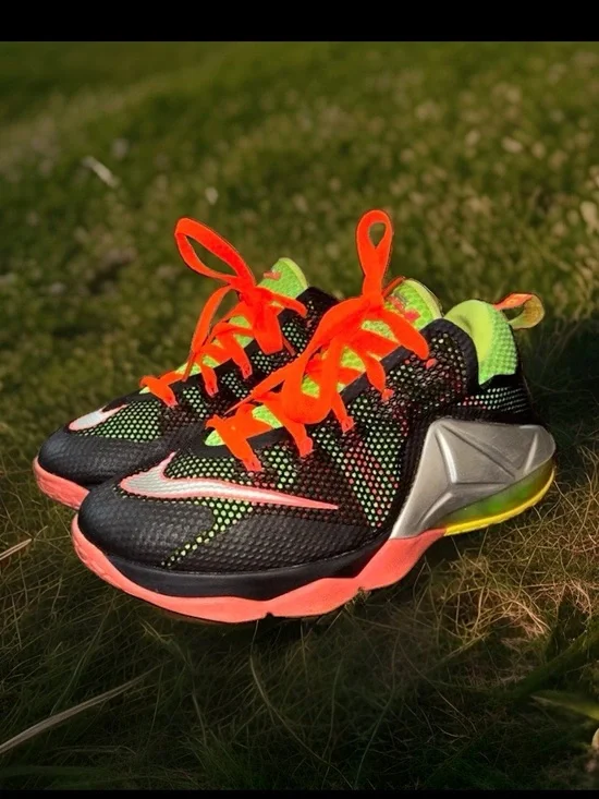 Nike LeBron 12 Low 'Remix' (Style Code: the 724557-003),Youth size 5Y