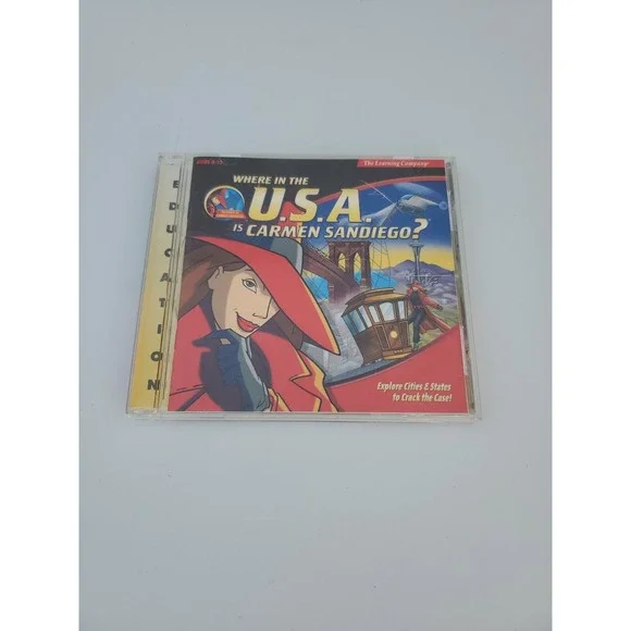 Where‎ in the U.S.A. is Carmen Sandiego (1999) (Vintage PC CD-ROM, 1999)