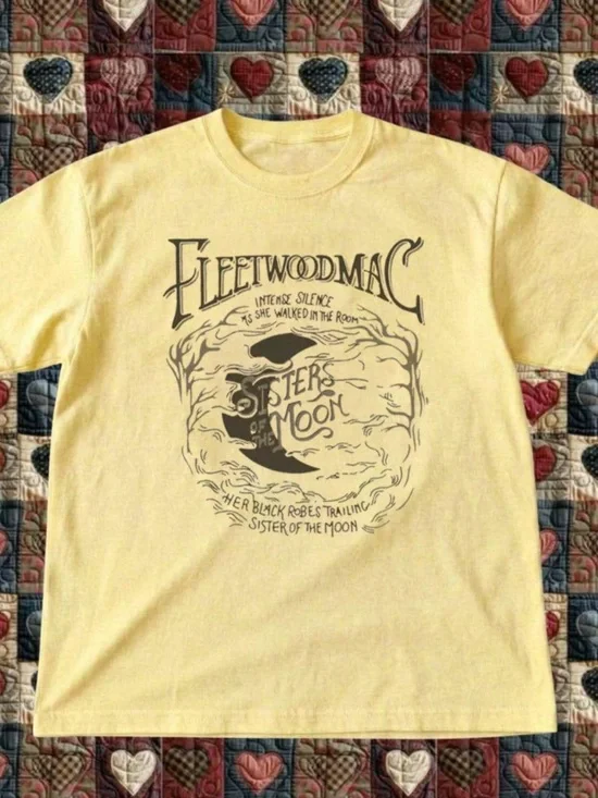 Yellow 'Sisters of the Moon' Graphic Tee