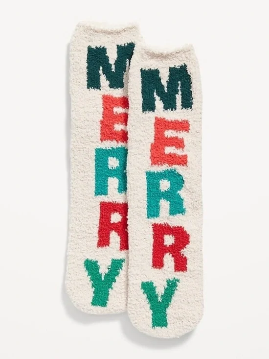 Old Navy Be Merry Cozy Socks