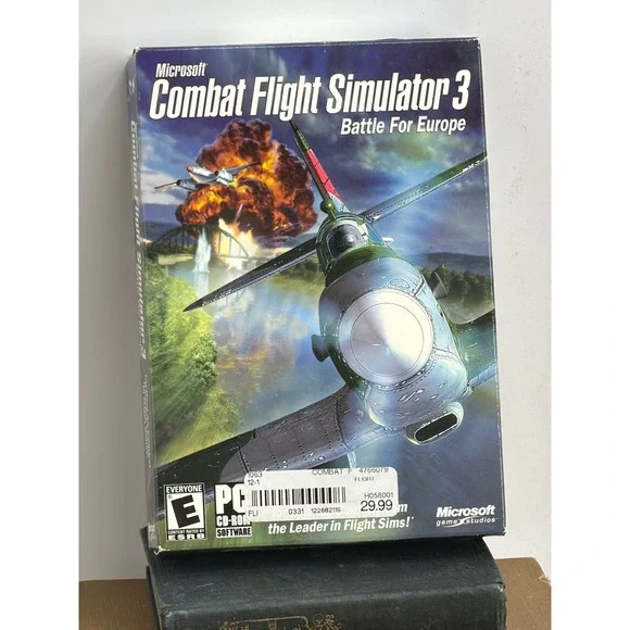 Microsoft Combat Flight Simulator 3 Battle For Europe‎ PC Game Big Box WWII 2002