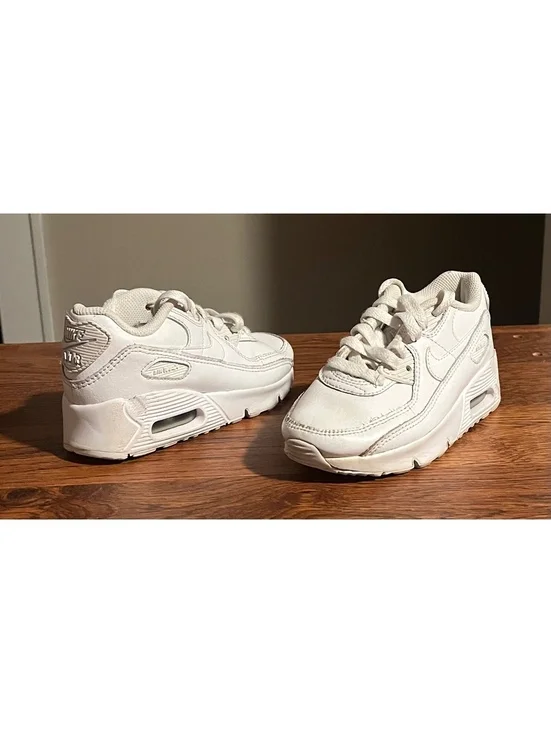Nike Air Max 90 White Leather Sneakers Size 11C