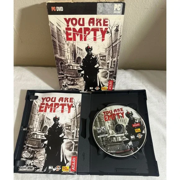 You Are Empty PC Game 2007 CIB Atari Cult Survival Horror W/ Slipcover Manual