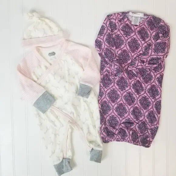 Mud Pie Everly‎ Grey Sleep/Play Bundle 0-3M