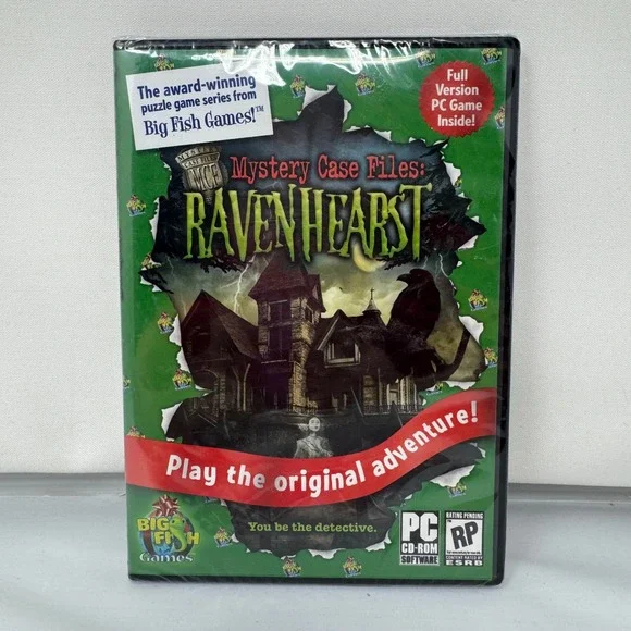 Mystery Case Files: Ravenhearst PC CD-ROM Game Big Fish 2006 NEW Sealed