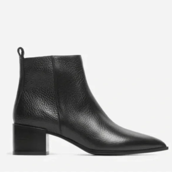 Everlane Boss Booties Black 8.5