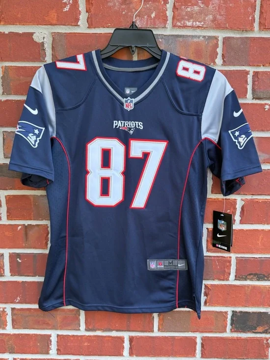NWT Nike NFL New England Patriots Youth M (10-12) #87 Rob Gronkowski Jersey P6