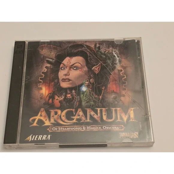 Arcanum Of Steamworks & Magick Obscura PC 2001 Sierra Troika Games 2-CD Set