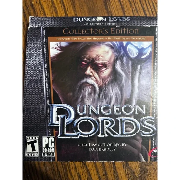 DreamCatcher Dungeon Lords Collector's Edition PC CD-ROM Fantasy RPG Game