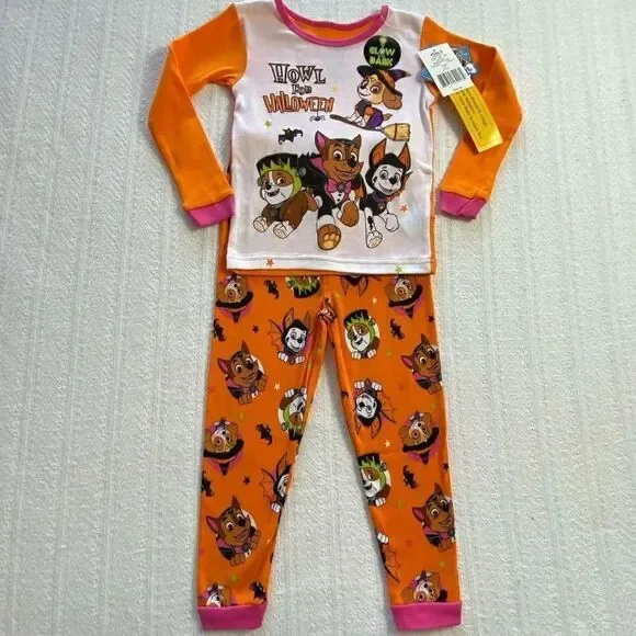 Paw Patrol Girls Size 4T Halloween Pajama Set
