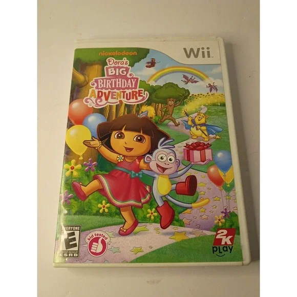 Dora's Big Birthday Adventure (Nintendo Wii, 2010) CIB CLEANED & TESTED
