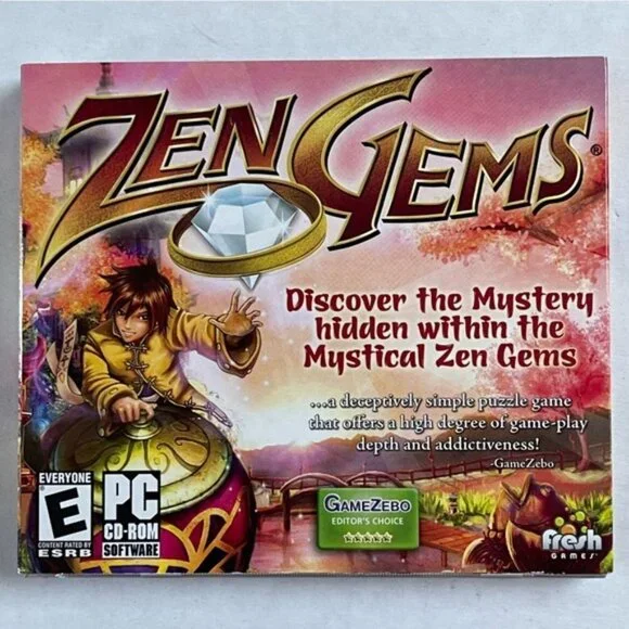 Zen Gems Discover Mystery Hidden‎ WIthin Mystical Zen Gems PC DVD ROM Teen ESRB