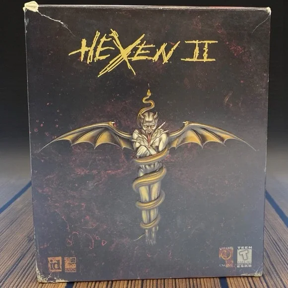 VTG 1997 Hexen II PC Game Big Box Complete id Software Raven Quake Engine CD ROM