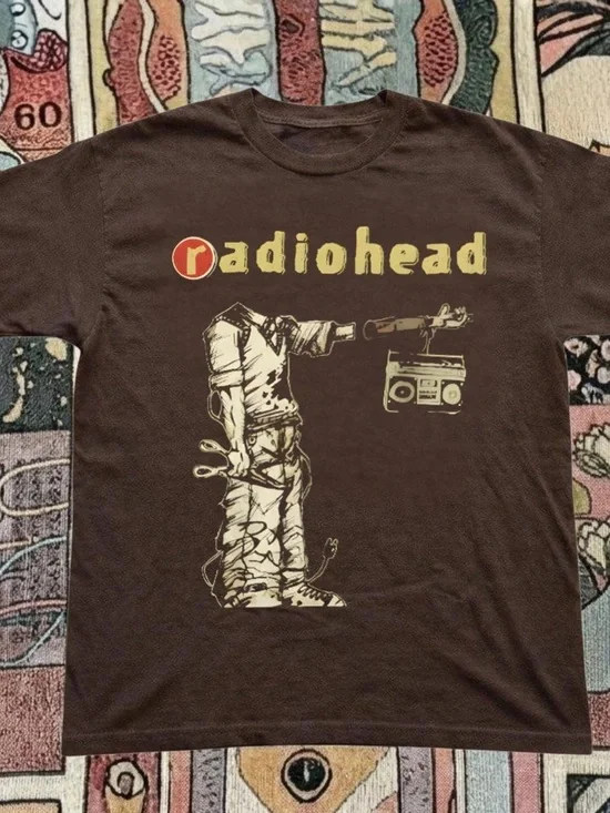 Graphic Tee - Brown Vintage Band Shirt