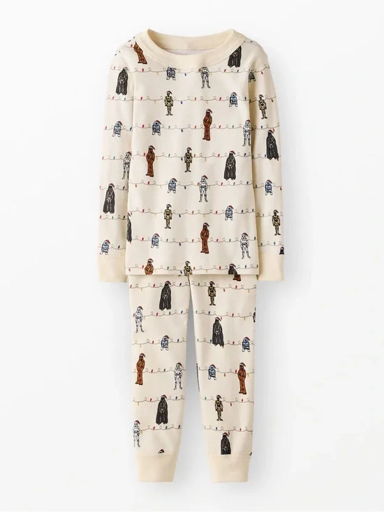 Hanna Andersson x Star Wars Christmas Pajamas (Cream/Multi) Size 8