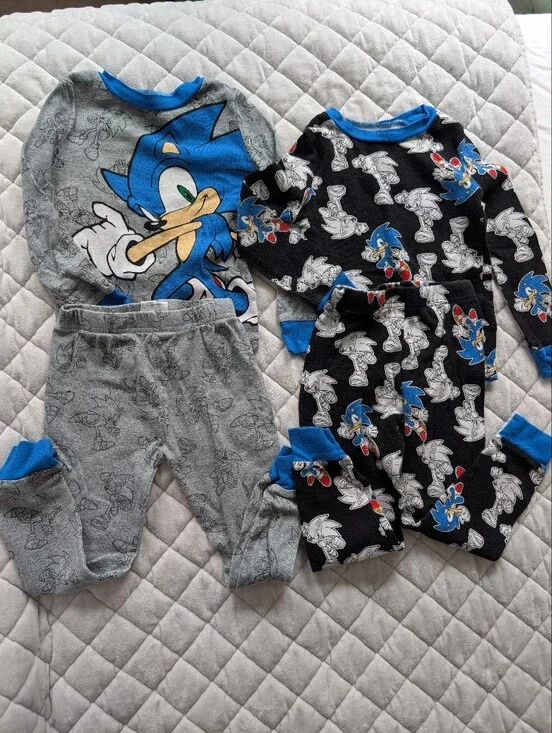 Sonic The Hedgehog Toddler Boy Sung Fit Pajama Set, Size 4