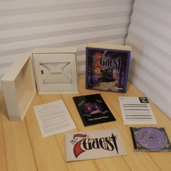 The 7th Guest (PC CD-ROM) VINTAGE‎ BIG BOX with Manual, CD & More (see photos)