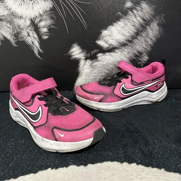 Nike Cosmic Runner PS HM4400-602 Athletic Sneaker Girls 1.5Y Pink Mesh Running