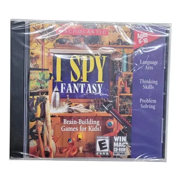 I Spy Fantasy PC Mac CD-ROM Game Scholastic 2003 Brand New Factory Sealed