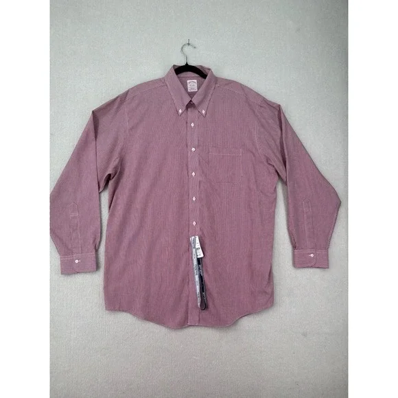 Brooks Brothers Men's 17 35 Regular Fit Supima Cotton Non Iron Shirt NWT 0445